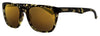 Side view of the Classic Thirty-five Sunglasses Havana Brown lenses