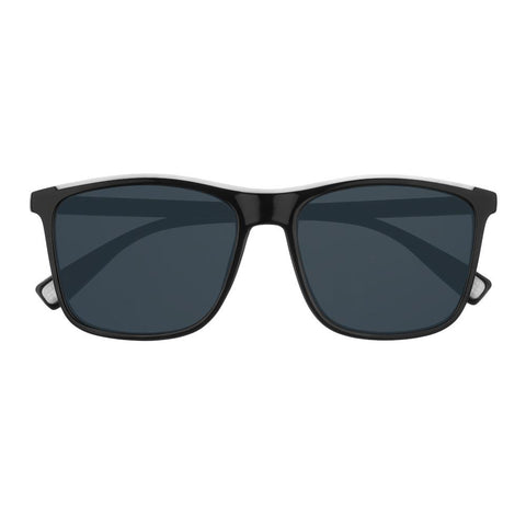 Front view of the Classic Ninety-four Sunglasses black frame and lenses