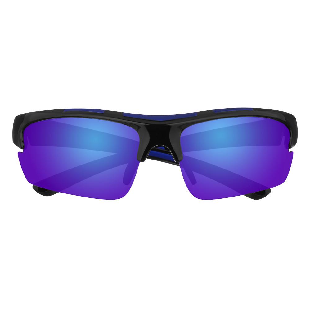 Front view of the Sport Thirty-seven Sunglasses Blue frame and lenses