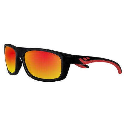 Side view of the Sport Thirty-eight Sunglasses Orange frame and lenses